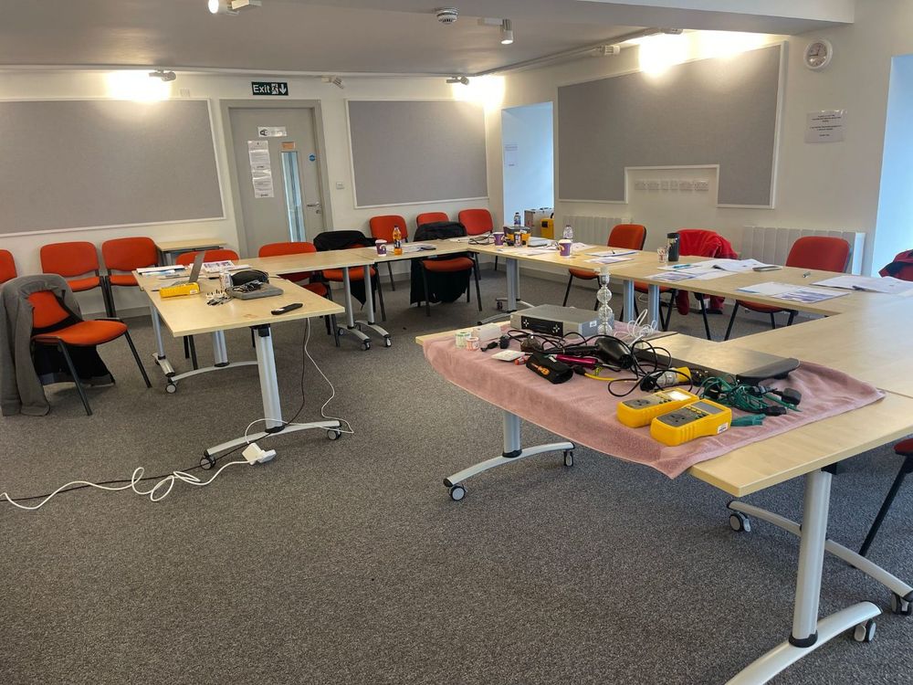 Inside the Edinburgh PAT testing training room